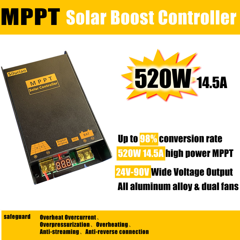 520W Boost MPPT Solar EV Charger Controller