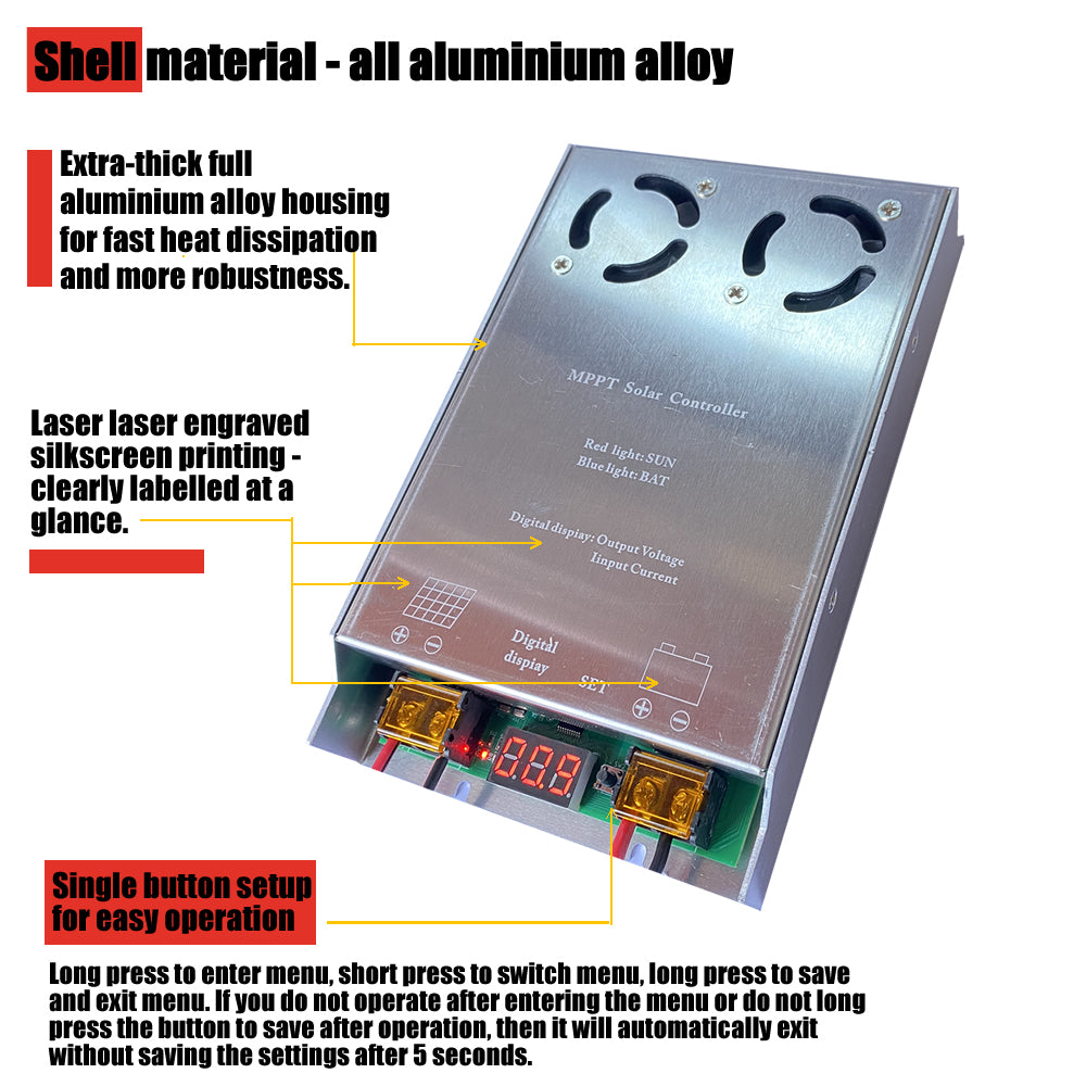 700W MPPT Solar Boost Controller