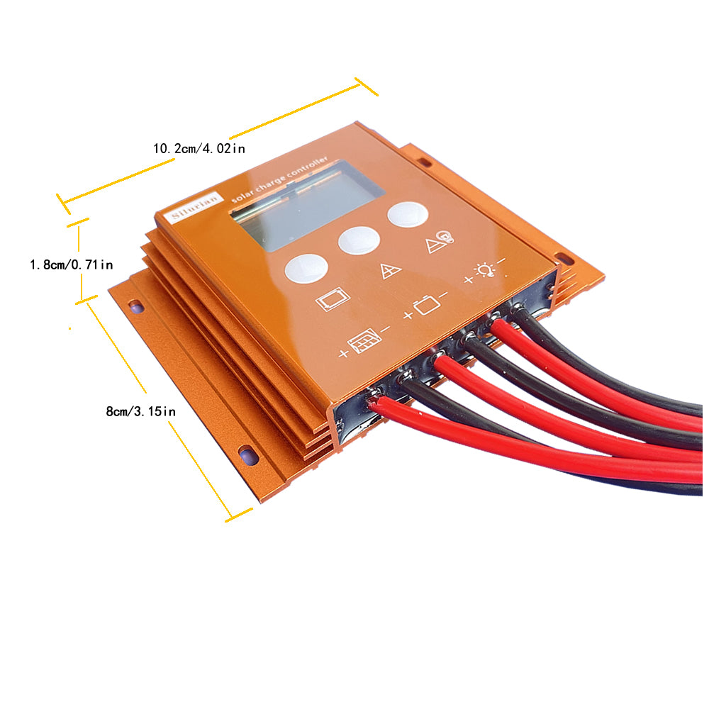 Waterproof IP67 Solar Charge Controller 12V/24V Solar Regulator PWM