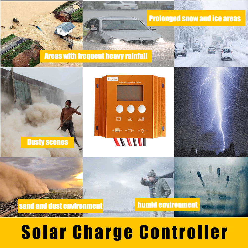 Waterproof IP67 Solar Charge Controller 12V/24V Solar Regulator PWM